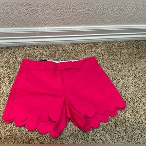 NWT J. Crew Scallop Pink Shorts